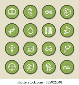Medicine web icons set