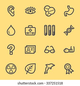 Medizin-Web-Symbole