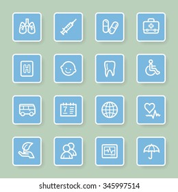 Medizin-Web-Symbole