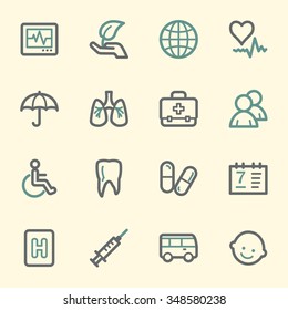 Medizin-Web-Symbole