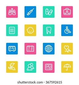 Medizin-Web-Symbole
