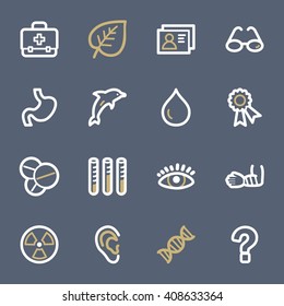 Conjunto de iconos de la web de Medicina