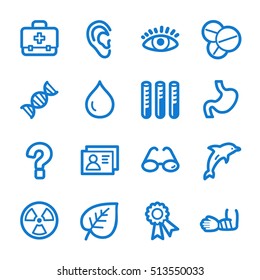 Medicine web icons set