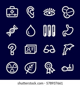 Medicine web icons set