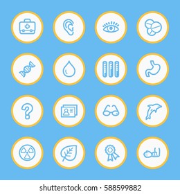 Medicine web icons set