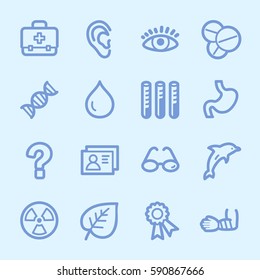 Conjunto de iconos de la web de Medicina