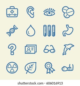 Medicine web icons set