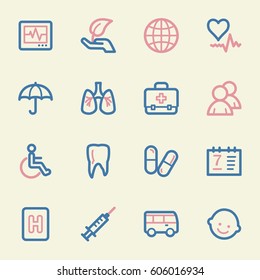 Medizin-Web-Symbole