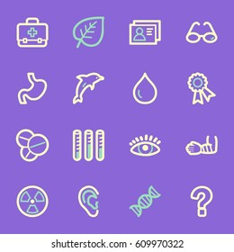 Conjunto de iconos de la web de Medicina