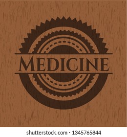 Medicine wood emblem. Vintage.
