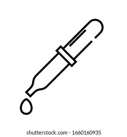 Icono de línea de entrega de medicamentos, signo de concepto, ilustración de vector de esquema, símbolo lineal.