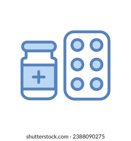 Medicines icon isolate white background vector stock illustration.