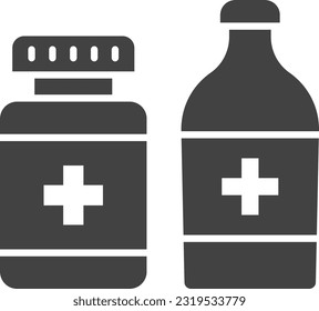 Medicines icon vector image. Suitable for mobile application web application and print media.