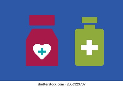 Medicines icon vectors template for use