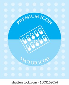 Medicines Icon for Web. Application, Software & Graphic Design.