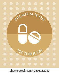 Medicines Icon for Web. Application, Software & Graphic Design.