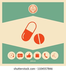 Medicines pills - Capsule and pill icon