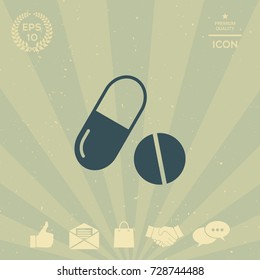 Medicines pills - Capsule and pill icon
