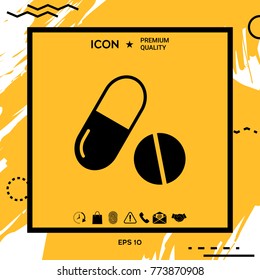 Medicines pills - Capsule and pill icon