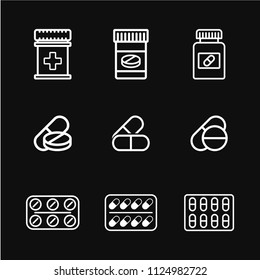 Medicines pills icon vector, flat illustration, isolated symbol