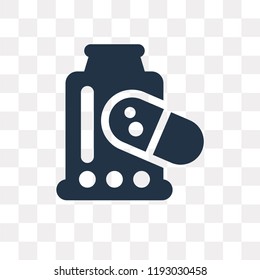 Medicines vector icon isolated on transparent background, Medicines transparency concept can be used web and mobile