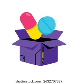 Medicines Vector style icon. Eps 10 file
