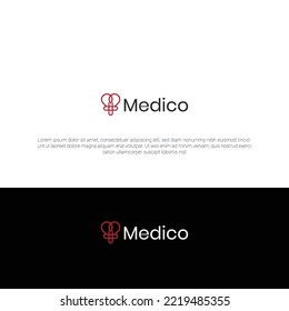 Medico vector logo for company