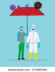 Medics protect themselves from Covid-19 infection