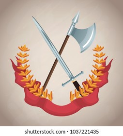 Medieval army emblem