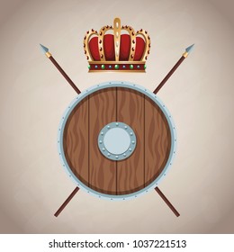 Medieval army emblem