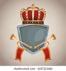 Medieval army emblem