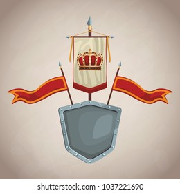 Medieval army emblem
