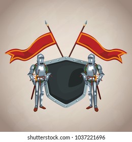 Medieval army emblem