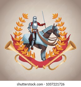 Medieval army emblem