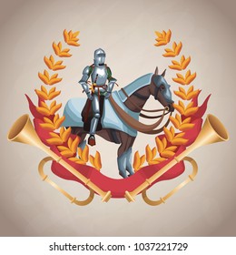 Medieval army emblem