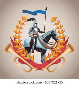 Medieval army emblem