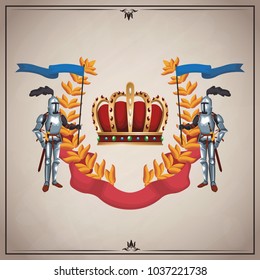 Medieval army emblem