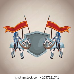 Medieval army emblem
