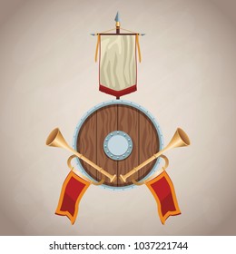Medieval army emblem