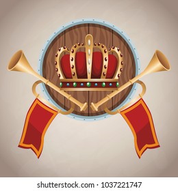 Medieval army emblem