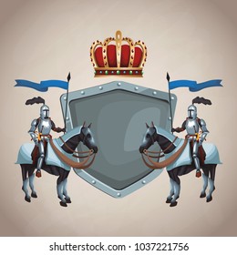 Medieval army emblem