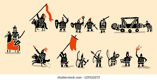 medieval army set
