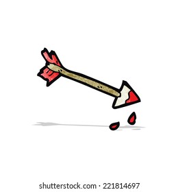 caricatura de flecha medieval