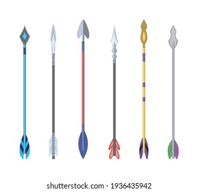 Fantasy Magic Tridents Game Weapon Asset Stock Vector (Royalty Free ...