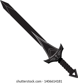 Medieval Arthurian Sword in vector