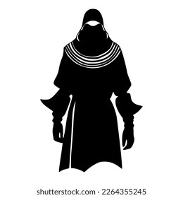 Medieval Assassin Silhouette Art Illustration