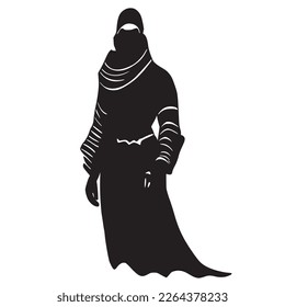 Medieval Assassin Silhouette Art Illustration