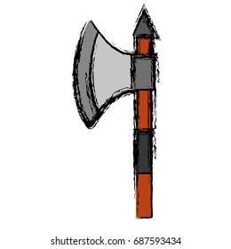 medieval ax icon 