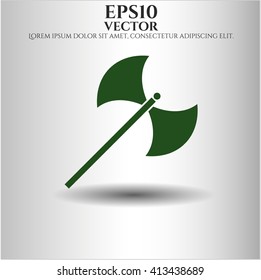 Hochwertiges Symbol für Mittelalterliche Axt