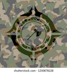 medieval axe icon inside camo emblem